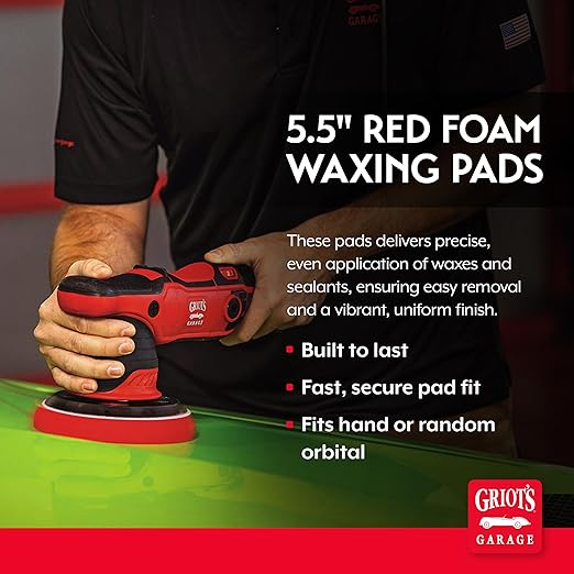 Griot's Garage 5.5” Red Foam Waxing Pads - Image 2