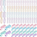 Patelai 200 Pcs Handle Grip Nail Brush Bulk Colorful Nail Scrubber Fingernail by Patelai