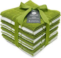 100% Cotton Terry Dish Cloth & Dish Towel, 6 Pack, Super Soft and Absorbent by Ecotribe