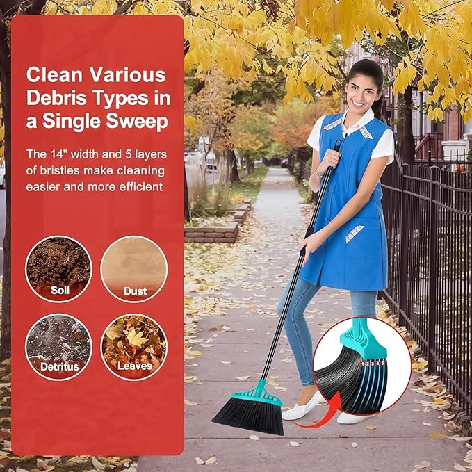 Outdoor Broom for Floor Cleaning, Heavy Duty Brooms - Image 7