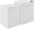 AIDEA White Microfiber Cleaning Cloth 24PK, Absorbent Cleaning Rags by AIDEAHOME