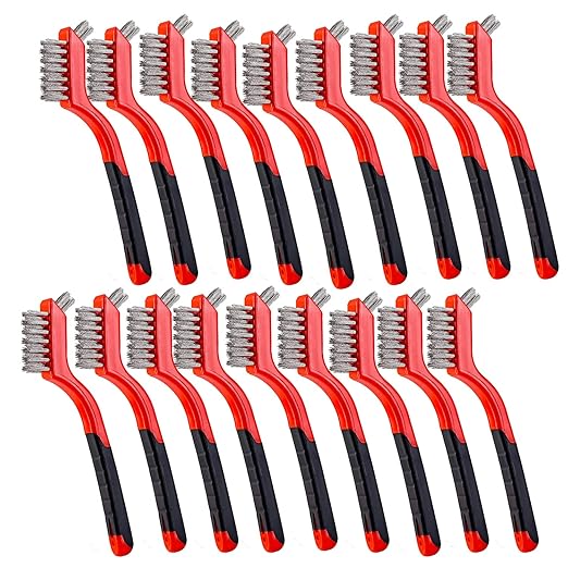 Wire Scratch Brush Set Soft Grip by BEBORIN