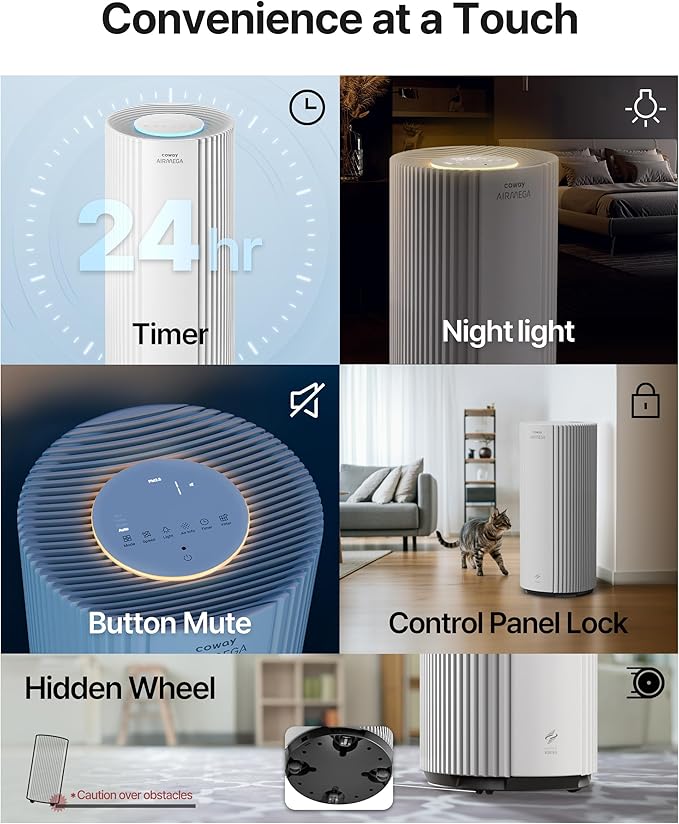 COWAY Air Purifiers for Large Room Whole Home Up to 3, True HEPA Filter for - Image 11