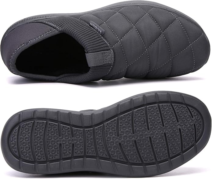KUBUA Slippers for Men and Womens Indoor House Shoes Plush Slip on Outdoor - Image 3