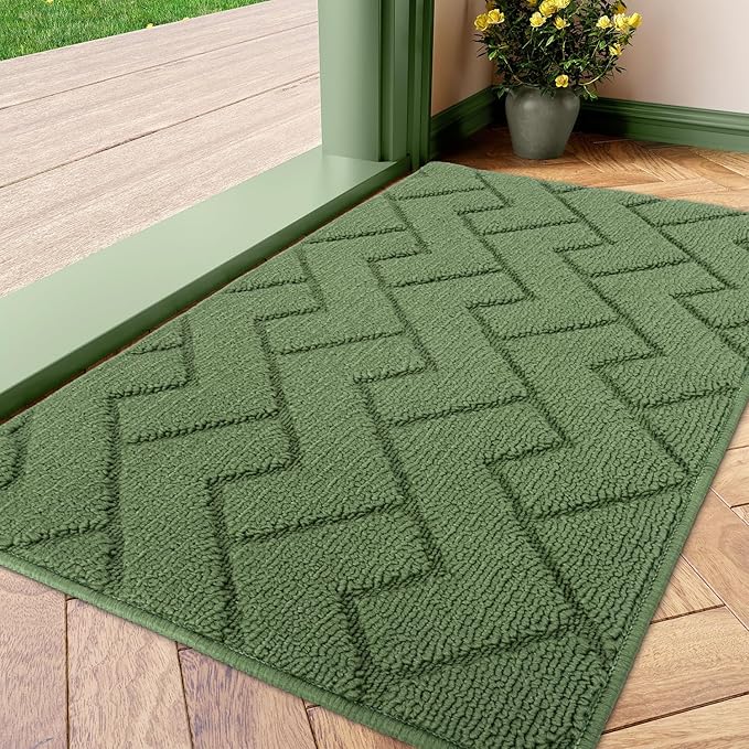 hicorfe Indoor Doormat, Front Back Door Mat TPR Backing Non Slip Mats 20"x31.5" by Hicorfe