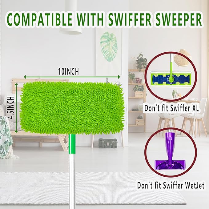 Reusable Microfiber Mop Pads for Swiffer Sweeper - Image 2
