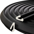 V-Shaped Weather Stripping Door Seal, 33FT Draft Stopper by VANNESSE