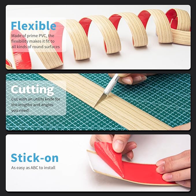 Art3d Self Adhesive Vinyl Transition Strip, Laminate & Tile Floor Divider - Image 6