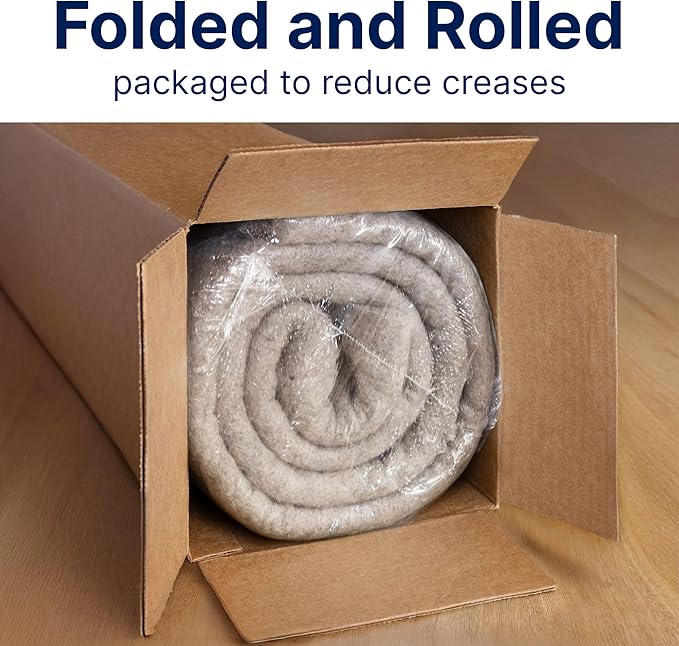 RUGPADUSA - Eco-Plush - 7' Square - 1/2" Thick - 100% Felt - Luxurious - Image 9