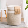 YOUDENOVA Woven Rope Laundry Hamper Basket, 58L Tall Laundry Basket by YOUDENOVA