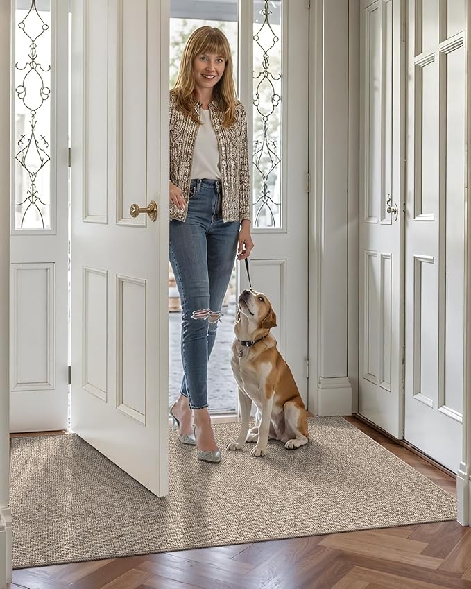 LUMI Indoor Door Mat 32"x47", Ultra Thin Low Profile Non-Slip Doormat - Image 9