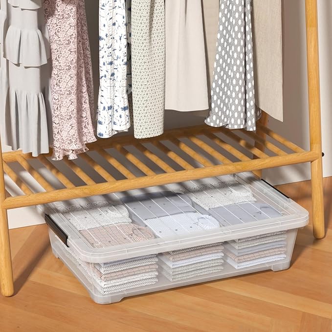 40 Quart Under Bed Plastic Storage Bins - Image 5