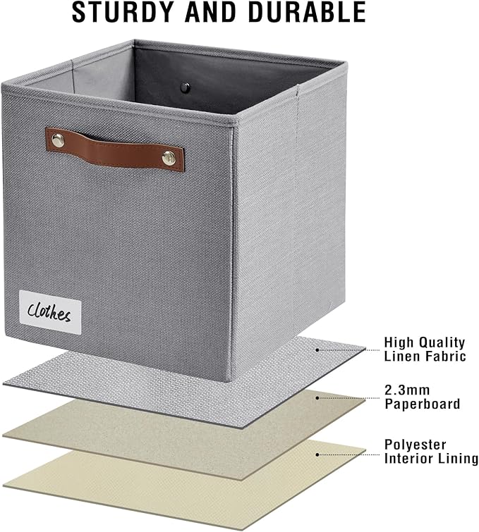 Collapsible Fabric Storage Cube Bins - Image 5