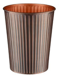 Monarch Abode Antique Copper Handcrafted Ridge Embossed Metal Wastebasket by MonarchAbode