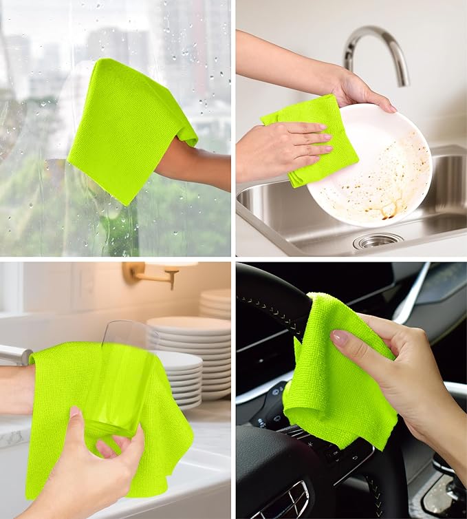 Roll of Microfiber Cleaning Cloth –100 Pack, Tear Away Microfiber Towels - Image 7