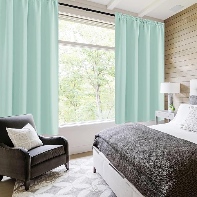 DWCN Blackout Curtains for Living Room Thermal Insulated, Energy Saving & Noise - Image 2