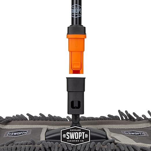 SWOPT 12” Microfiber Dust Mop Head w/Refill — Cleaning Head Interchangeable - Image 4