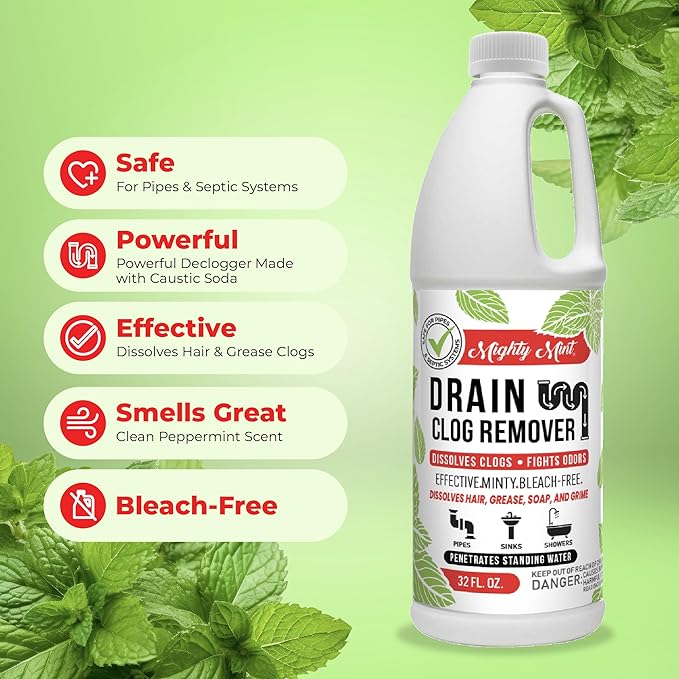 Mighty Mint Drain Clog Remover, Safe - Image 5