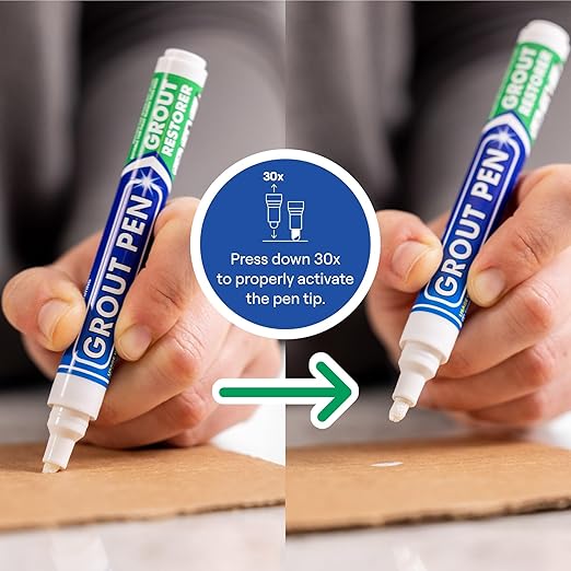 Grout Pen White Tile Paint Marker: Waterproof Grout Paint, Tile Grout Colorant - Image 3