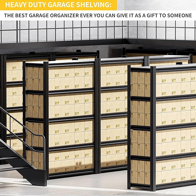 Garage Shelving Unit, 5 Tier Industrial Shelving Shelf Metal Shelves - Image 6