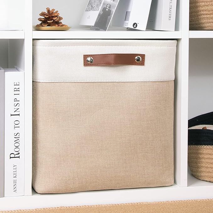 DULLEMELO Cube Storage Bin 13x13, Collapsible Fabric Storage Cube - Image 4