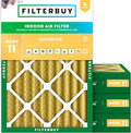 Filterbuy 20x23x4 Air Filter MERV 11 Allergen Defense Replacement, by Filterbuy