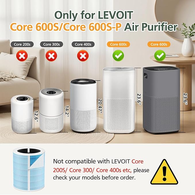 Core 600S Smoke Remover Replacement Filt-er Compatible - Image 2