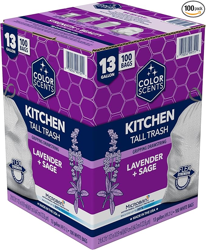 Color Scents Tall Kitchen Trash Bags by ColorScents