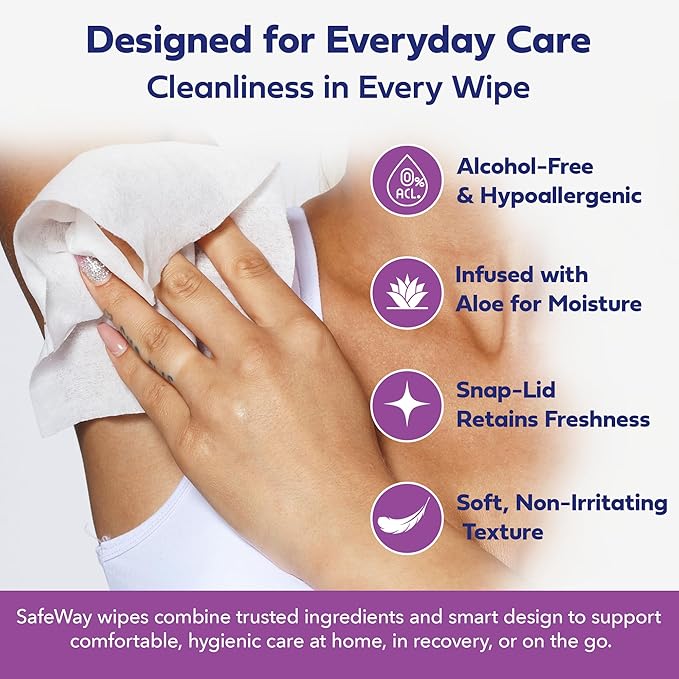SAFEWAY Adult Wipes Disposable — Multi-Purpose Wipes, Alcohol-Free, Preferred - Image 3