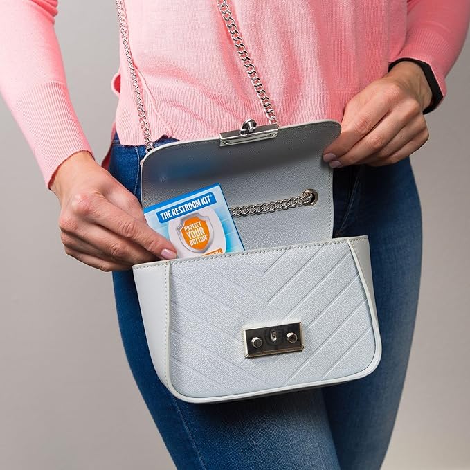 The Restroom Kit Great for travel Portable Disposable Oversized Toilet Seat - Image 3