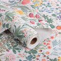 Floral Shelf Drawer Liners, 12IN x 20FT Non Adhesive and Strong Non-Slip by Amiitay