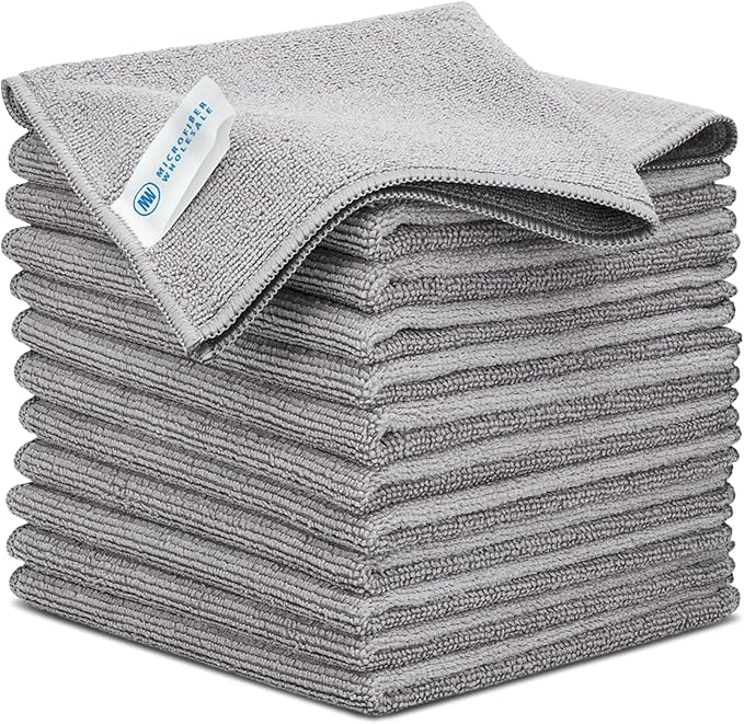Microfiber Wholesale 12x12 Inch Pro Multi-Surface Microfiber Cleaning Cloths | by MicrofiberWholesale