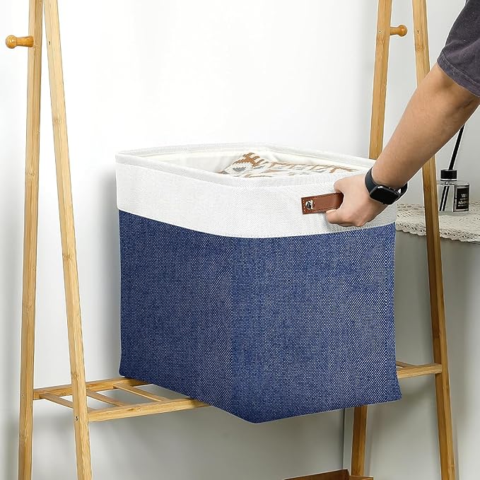 DULLEMELO Large Storage Basket 17"x12"x15", Fabric Organizer Bin - Image 7
