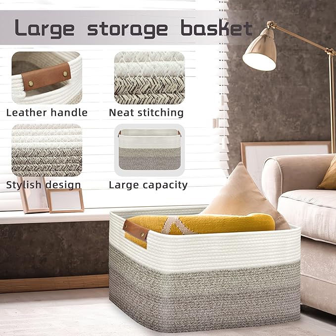 Large Collapsible Laundry Basket, Clothes Hamper - Image 3