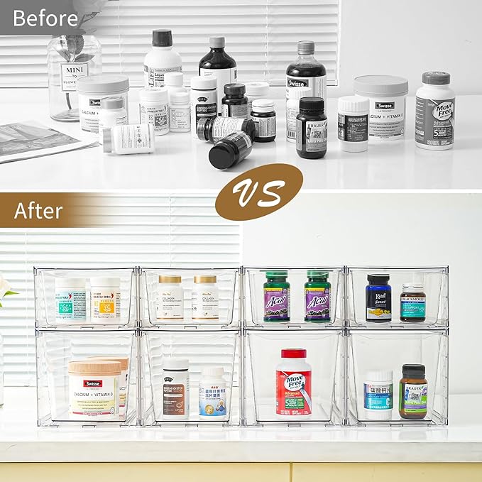 6Pack Pantry Organizers and Storage, Foods Organizer Bins - Image 6