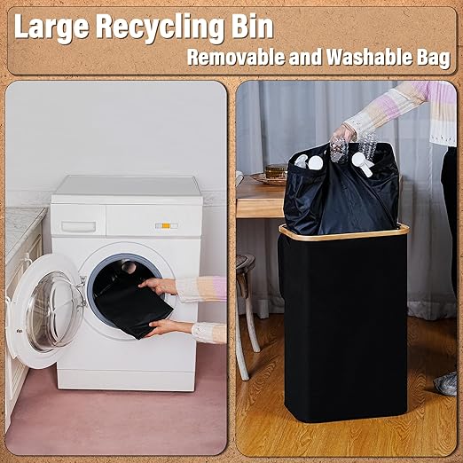 efluky Recycling Bin for Kitchen 26 Gallon, 100L Recycle Bin - Image 5