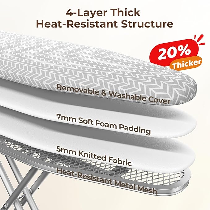 Yaheetech Foldable Ironing Board, Heavy Duty Iron Board - Image 6