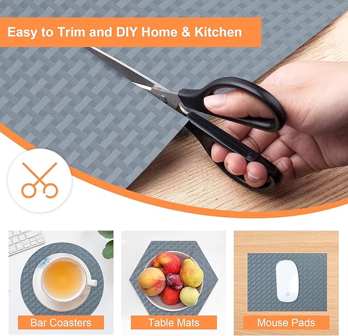 Shelf Liners for Kitchen Cabinets Refrigerator Liners Waterproof & Oil-Proof - Image 2