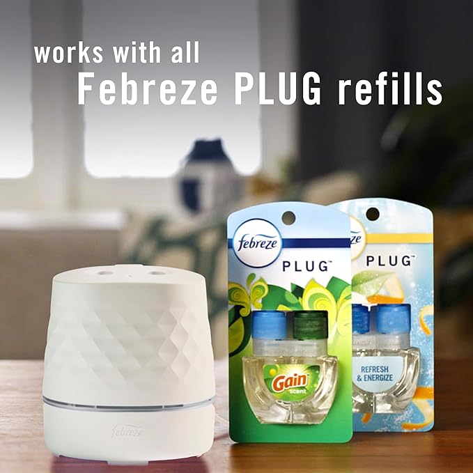 Febreze Plug Scent Booster Starter Kit, Oil Diffuser, Air Freshener Plug in - Image 4