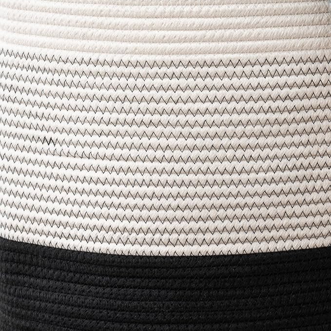 YOUDENOVA Woven Rope Laundry Hamper Basket, 72L Tall Laundry Basket, Baby - Image 5