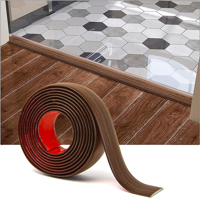 Art3d 10 FT Self Adhesive Vinyl Floor Transition Strip, Laminate Floor Strip by Art3d