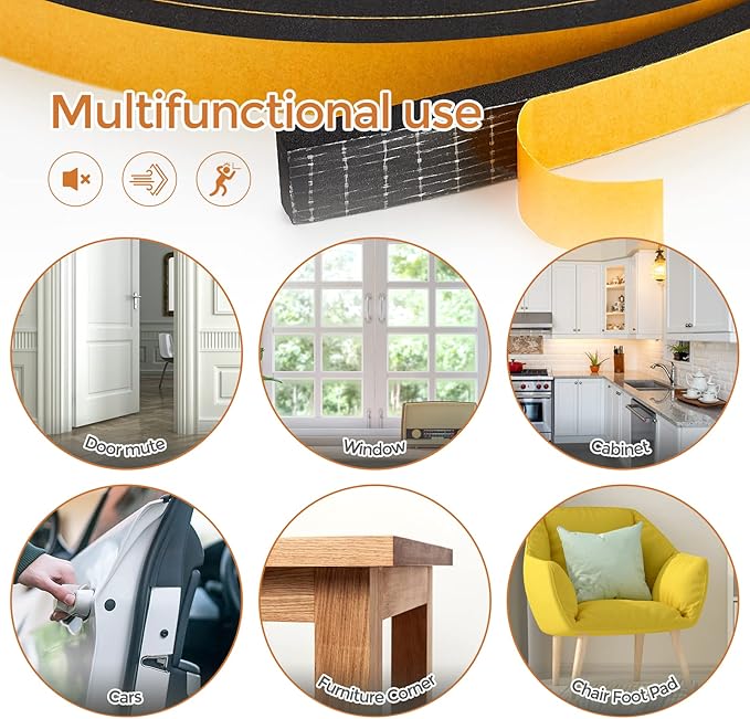 33 Feet Weather Stripping Door Seal, Window Insulation - Image 8