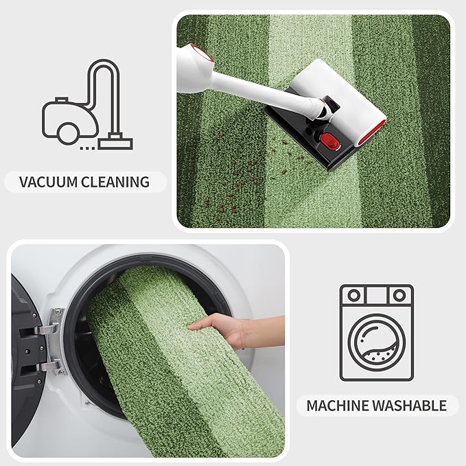 Kitinjoy Indoor Outdoor Door Mat, 48x32 Non-Slip Absorbent Dirt Trapper - Image 5