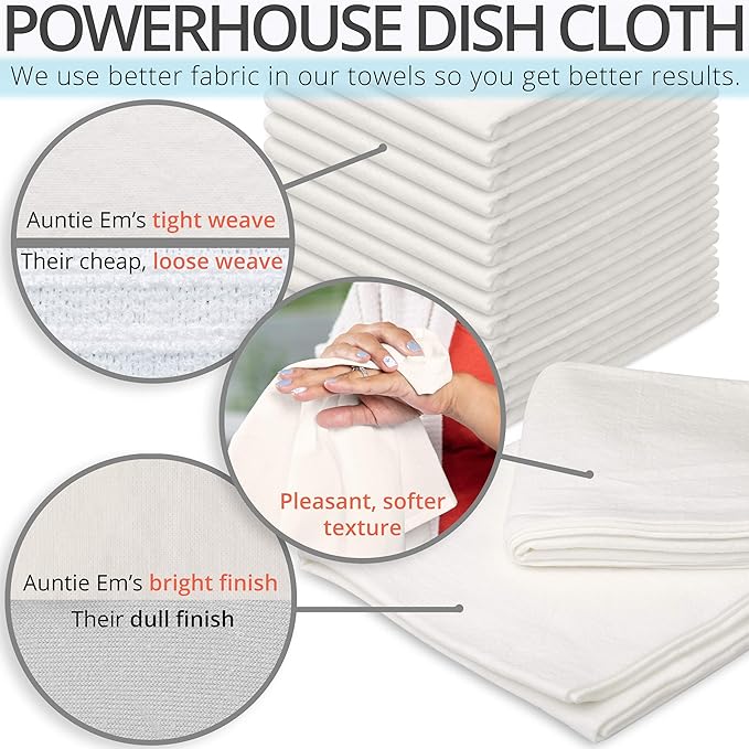Aunti Em's Kitchen Flour Sack Dish Towels - Image 2