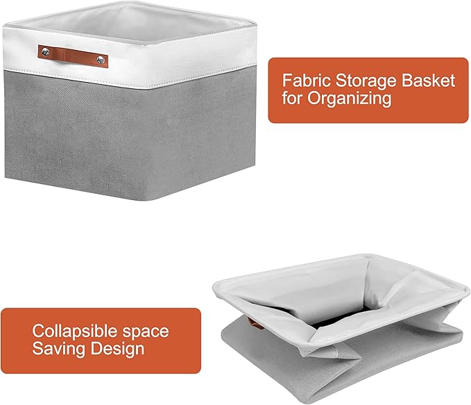 11in Open Fabric Storage Basket - Image 6