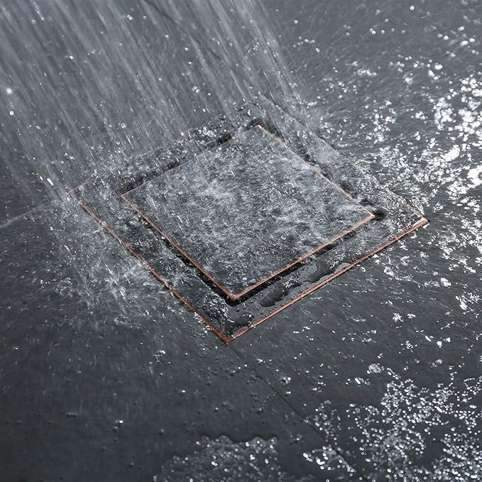 RANDOM Oil Rubbed Bronze Shower Drain Square - Image 8