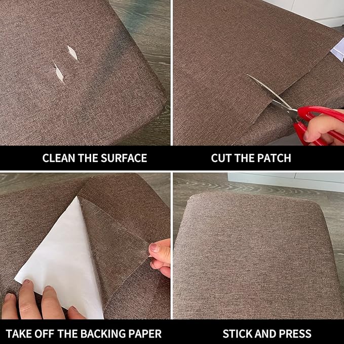 Fabric Repair Patches, 17X79 Inch Linen Repair Tape Self-Adhesive Fabric - Image 6