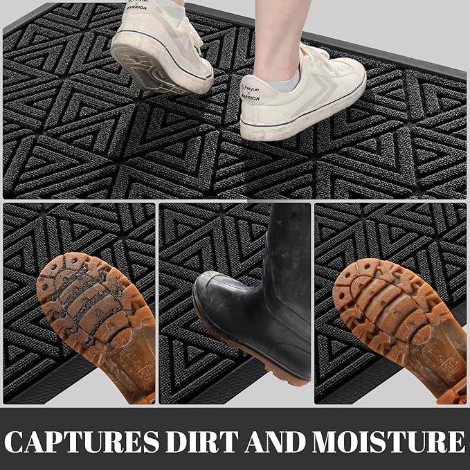 Yimobra Large Door Mat 47x24, All-Weather Waterproof Non-Slip Welcome Matt - Image 6