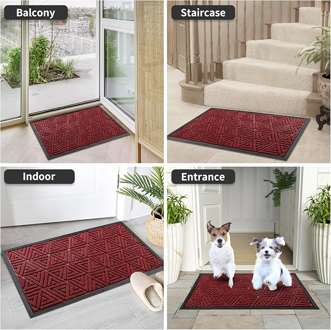Yimobra Large Door Mat 36x24, All-Weather Waterproof Non-Slip Welcome Matt - Image 9