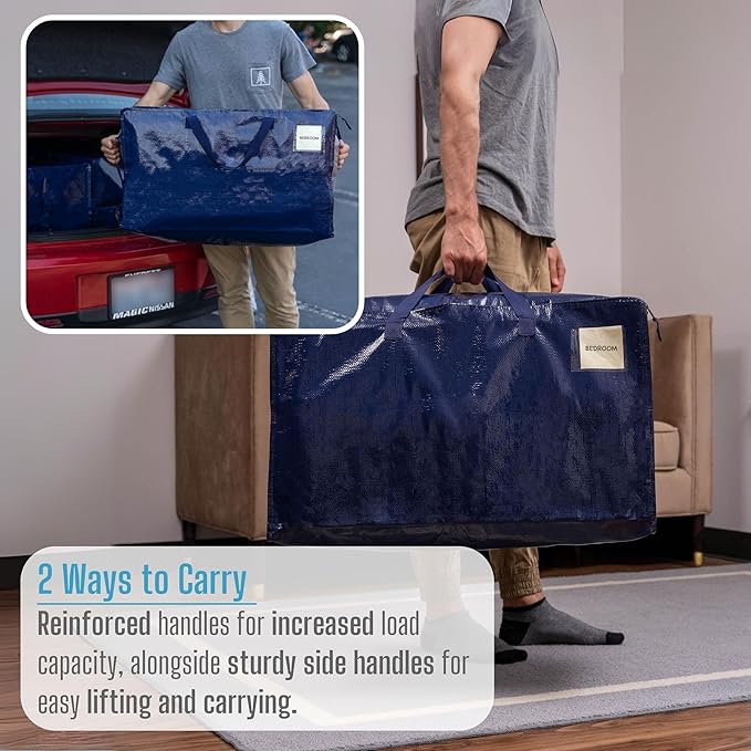 VENO 8 Pack Moving and Storage Bags, Heavy Duty, Alternative to Moving Boxes - Image 6